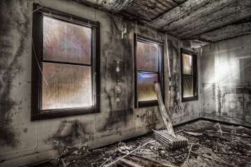 Windows, old radiator
