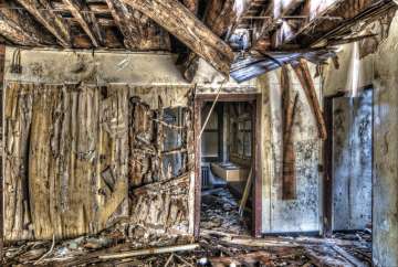 Ramshackle room