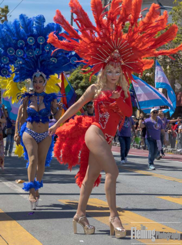 Performers dance during the Carnaval parade as it travels through the Mission district of San Francisco on Sunday, May 28, 2022.