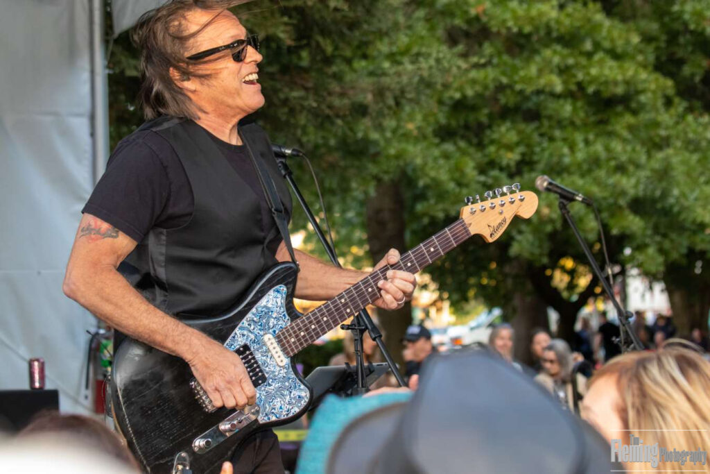 Blues guitarist Tommy Castro and the Painkillers performing at the Valley of the Moon Vintage Festival, in Sonoma, USA.