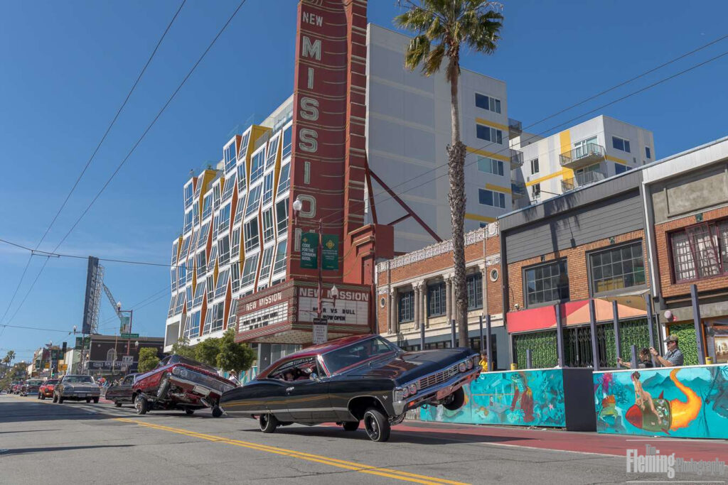 Low riders perform during Carnaval in San Francisco